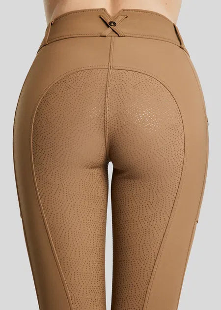 Megan pantalon con bolsillo movil F/G - Camel