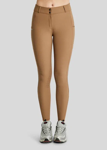 Megan pantalon con bolsillo movil F/G - Camel