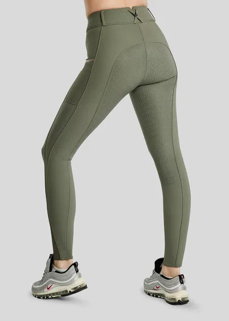 Megan pantalon con bolsillo movil F/G - Fango