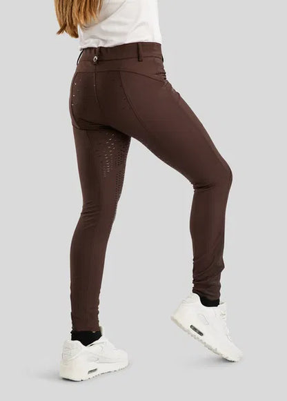 Junior Crystal Yati pantalon FG - Marrón