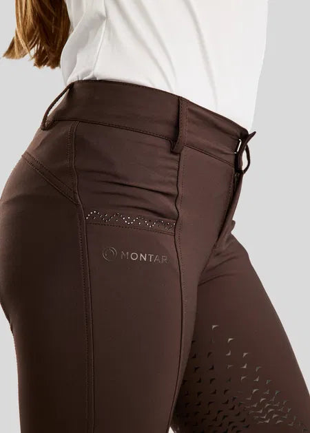 Junior Crystal Yati pantalon FG - Marrón