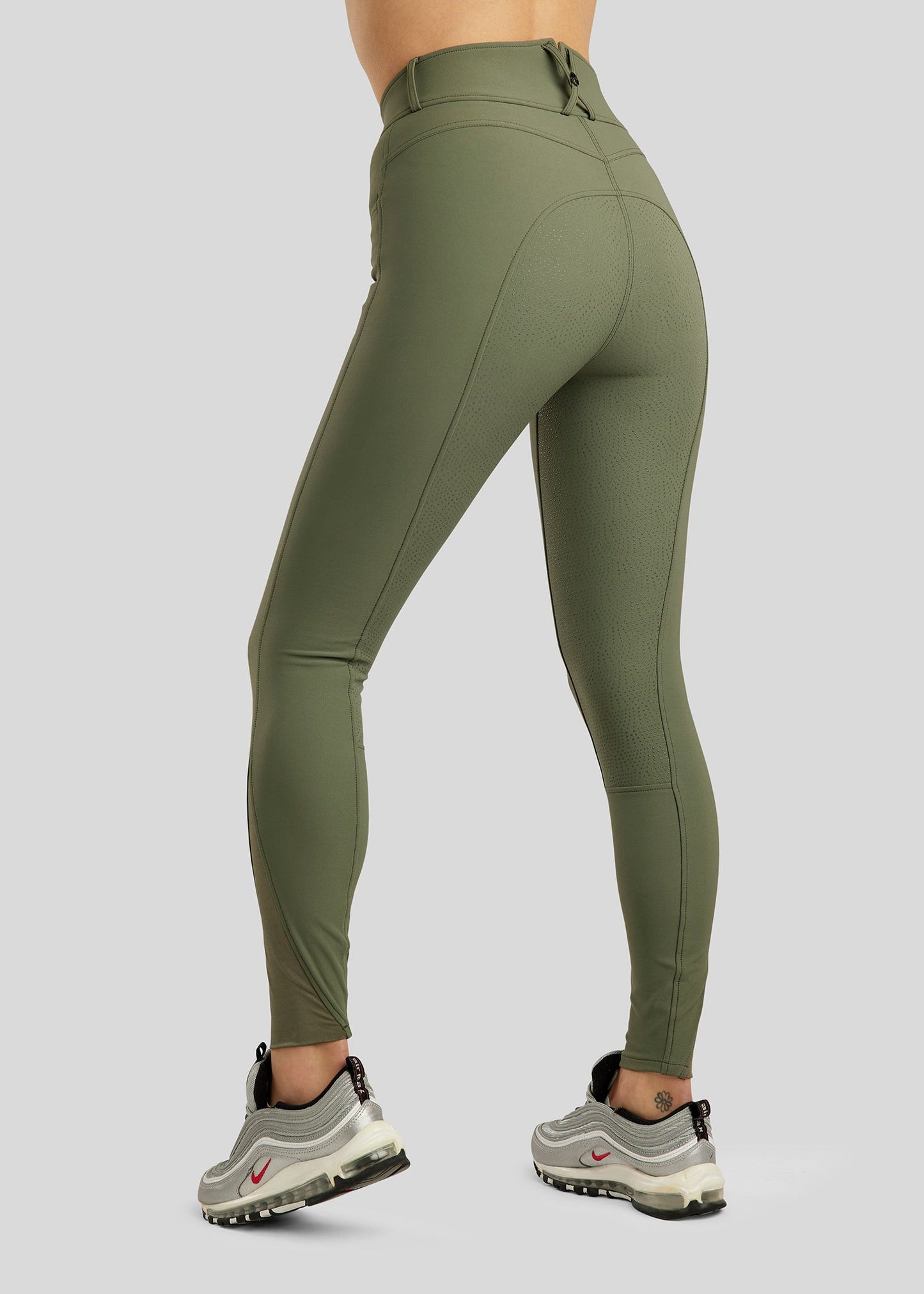 Ess Megan pantalones Highwaist Fullgrip Vol 2 - Dusty Green