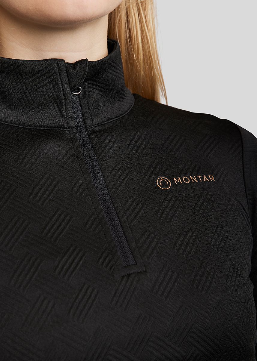 MoCilia Jacquard REFINED Trainingshirt Negro