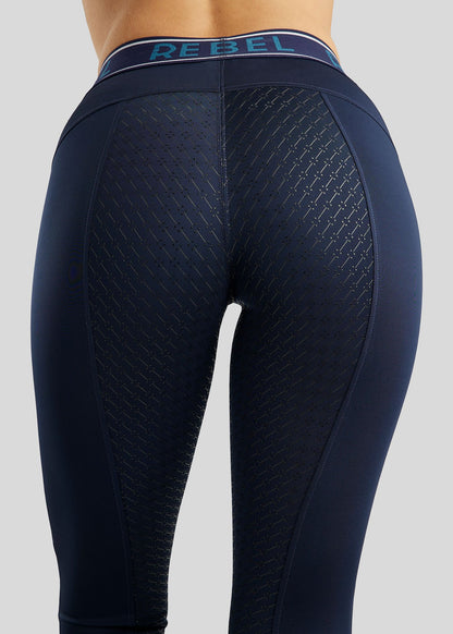 Rebel legging con logo cintura FG - Navy