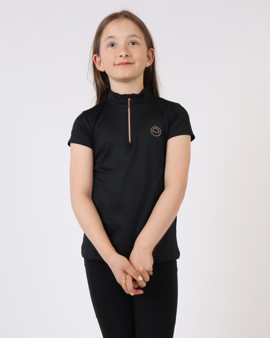 Junior polo Everly Rosegold - Negro