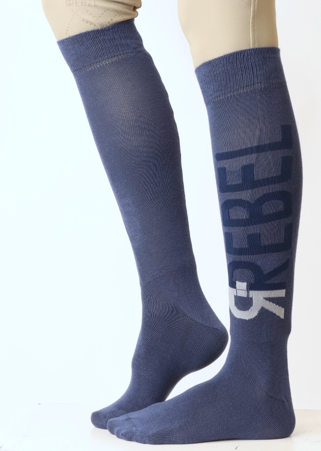 Calcetines Rebel logo - Dove Blue