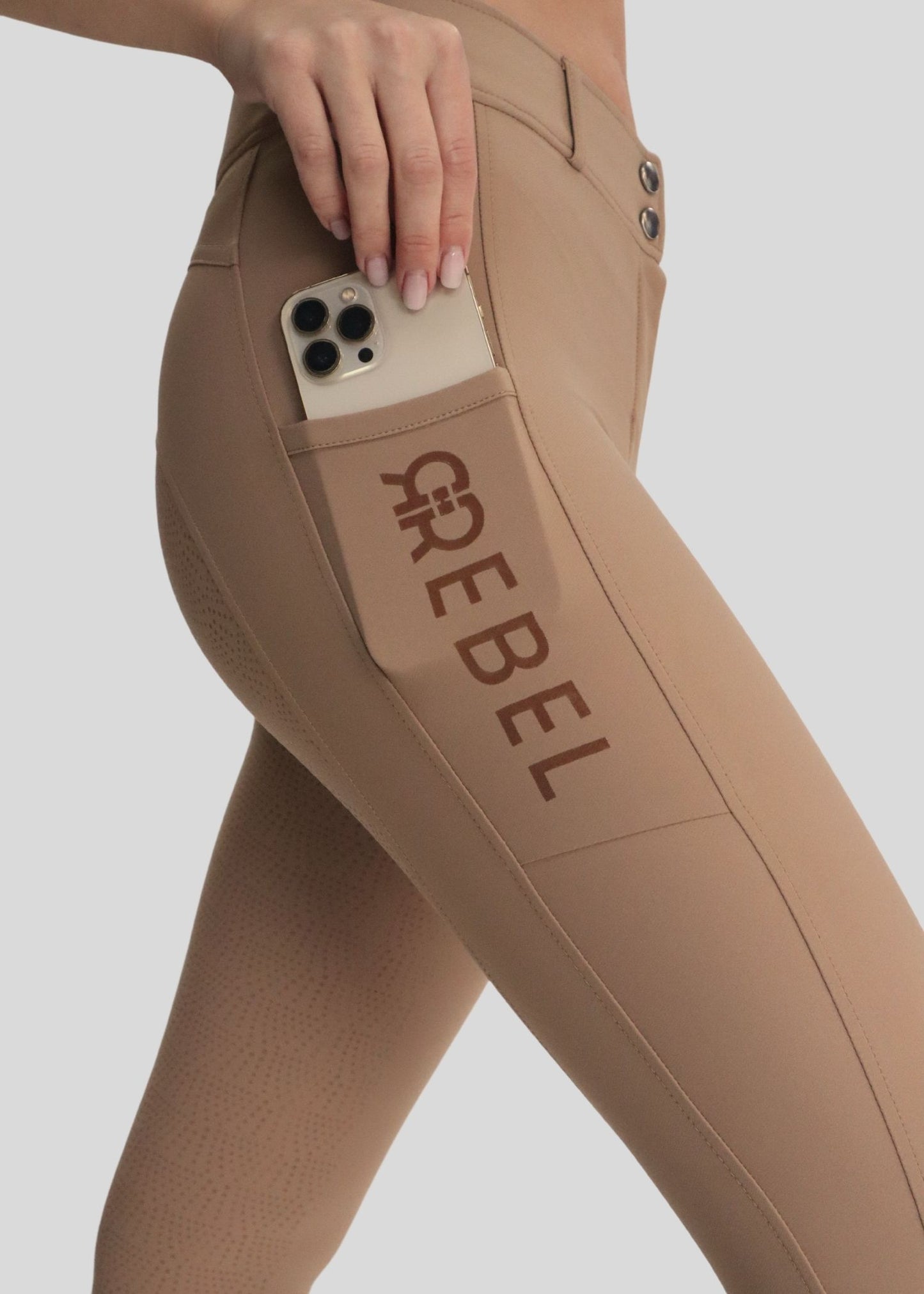 Rebel pantalon Highwaist FG - Latte