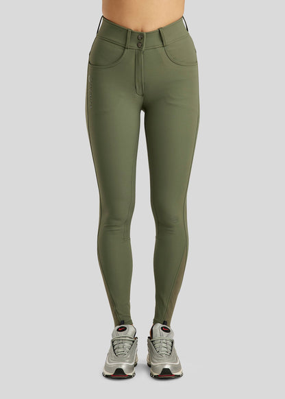 Ess Megan pantalones Highwaist Fullgrip Vol 2 - Dusty Green