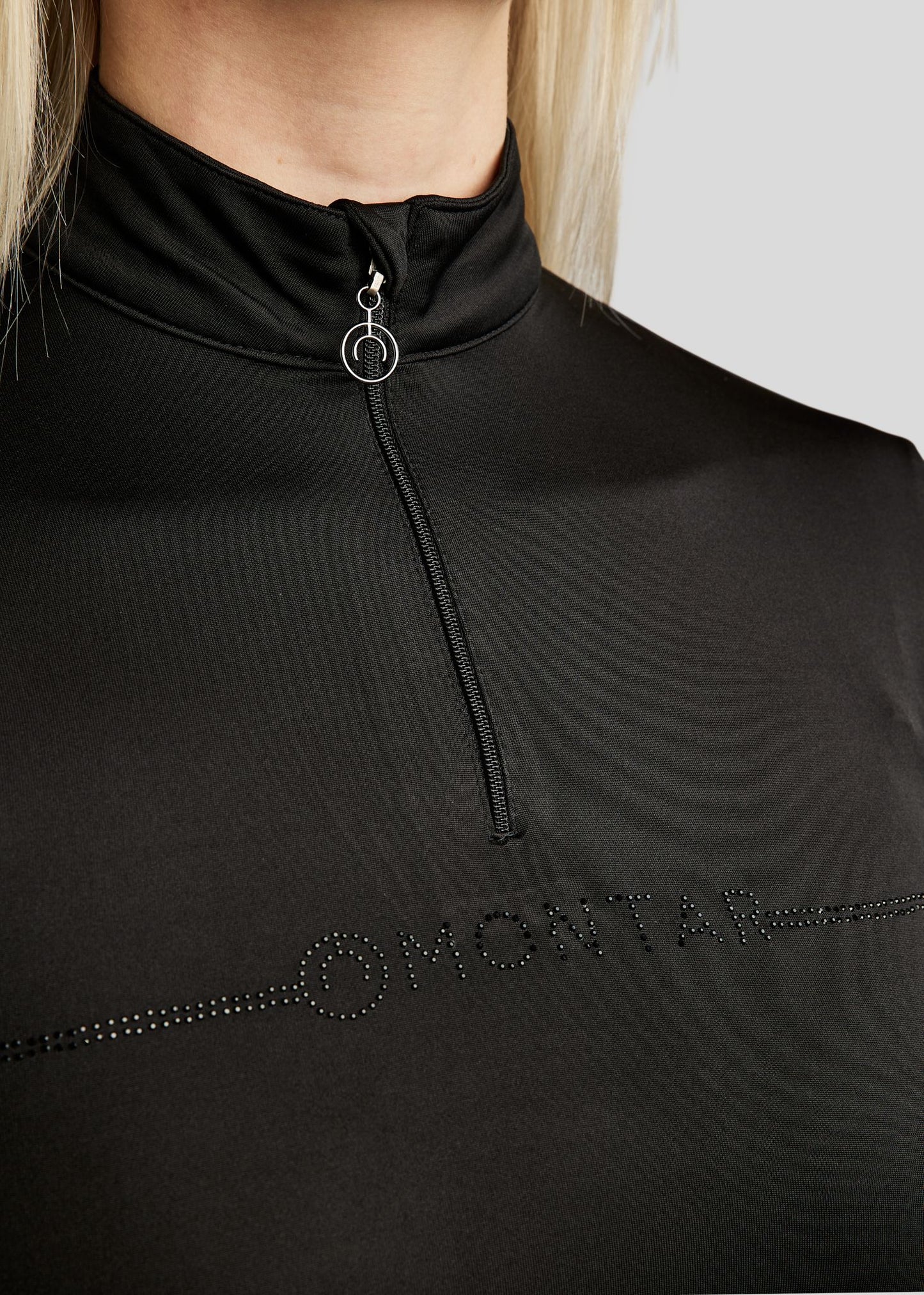 MoAviana trainingshirt con crystal logo - black